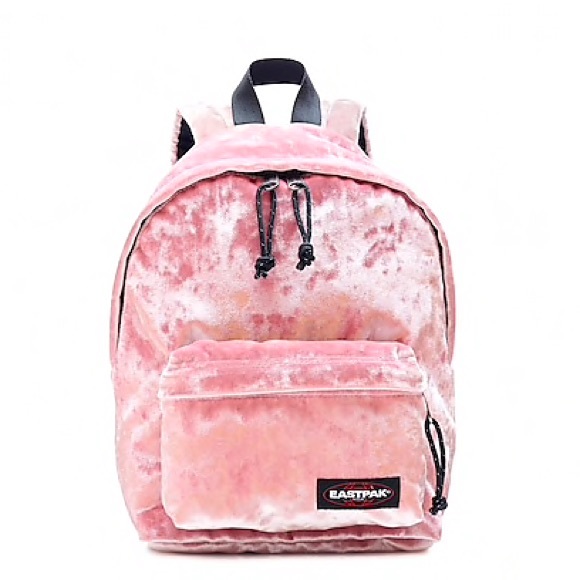 JCREW xEastpak Orbit Backpack in Pink Velvet NWT - Picture 1 of 5